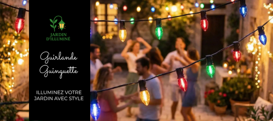 guirlande guinguette : illuminez votre jardin avec style