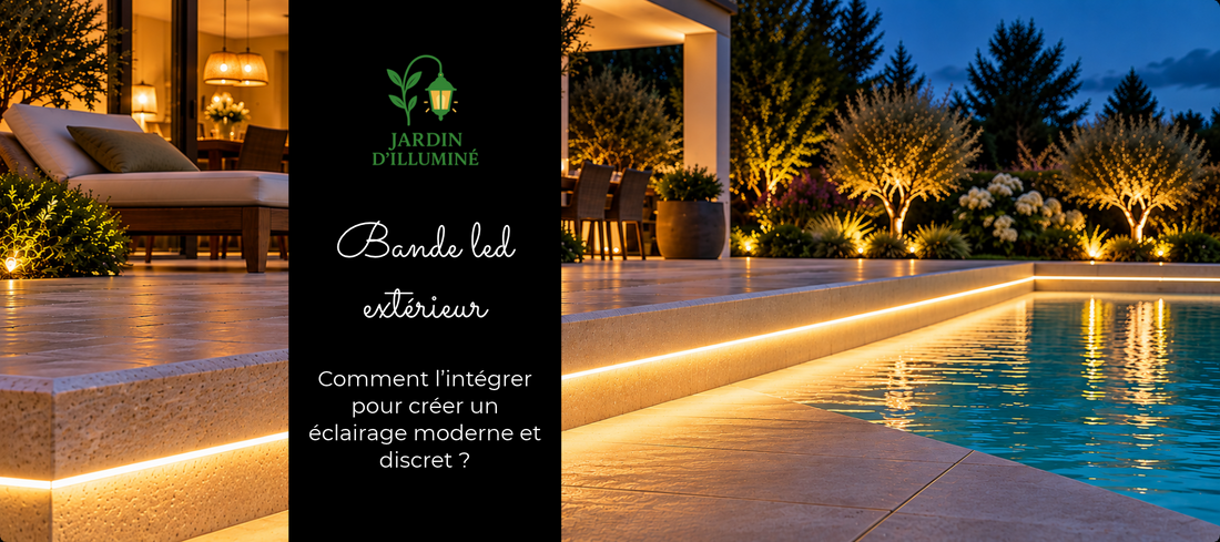 Bande LED extérieur : comment l’intégrer pour créer un éclairage moderne et discret ?