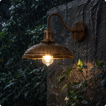Applique exterieur Rétro fer forgé résistant à la pluie
