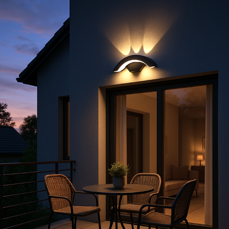 APPLIQUE MURALE EXTERIEUR ARCODUO ECLAIRANT BALCON