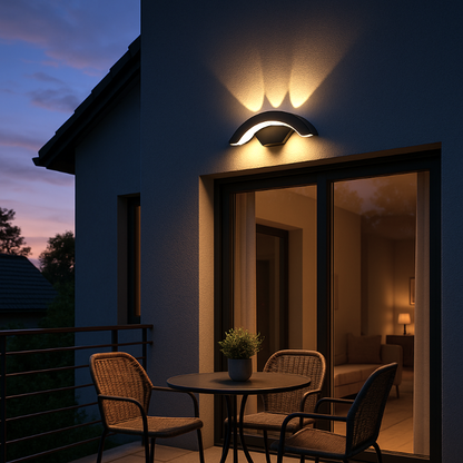 APPLIQUE MURALE EXTERIEUR ARCODUO ECLAIRANT BALCON