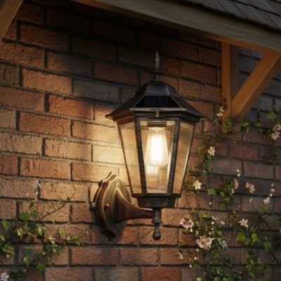 Applique solaire exterieur vue de près