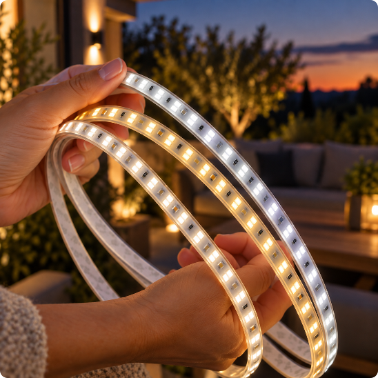 bande led exterieur Linéa disponible en trois températures de couleur