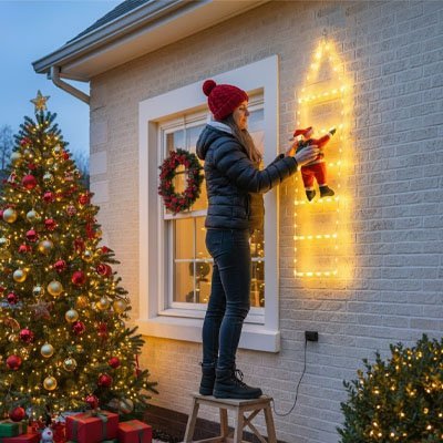 Décoration noël extérieur | Lumineux Magique - Jardin d'Illuminé