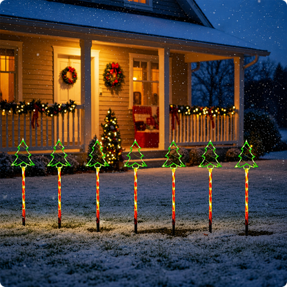décorations extérieures pour Noël Sapins Lumineux résistant aux intempéries