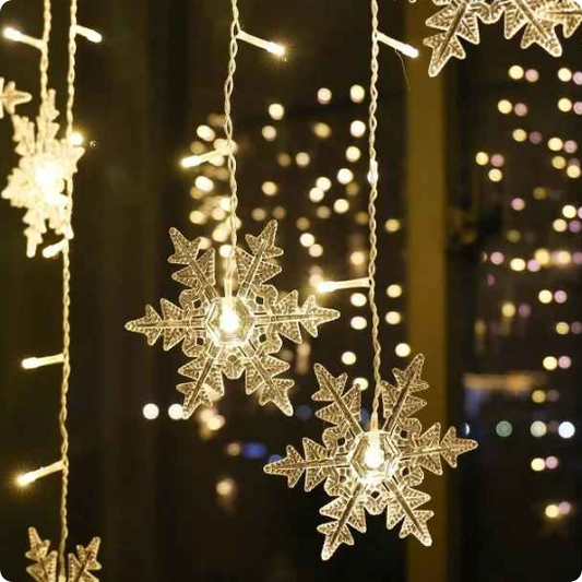 Guirlande extérieur pour Noël Flocon suspendue