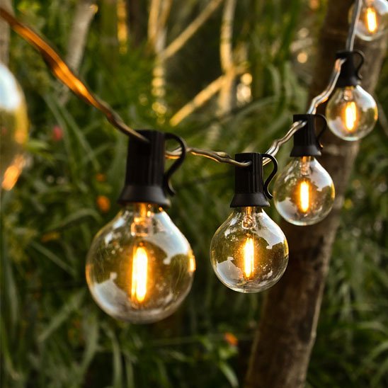 Guirlande guinguette solaire Musette solaire vue de près