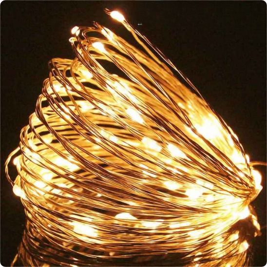 guirlande lumineuse exterieur Comète vue en détail