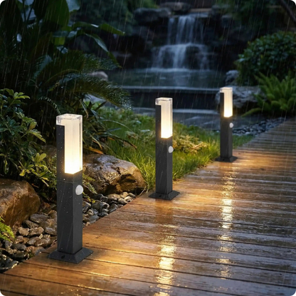 lampadaire exterieur detecteur de mouvement Lampaled detect sous la pluie