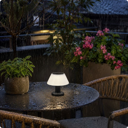 Lampe de table exterieur Solys résistant à la pluie