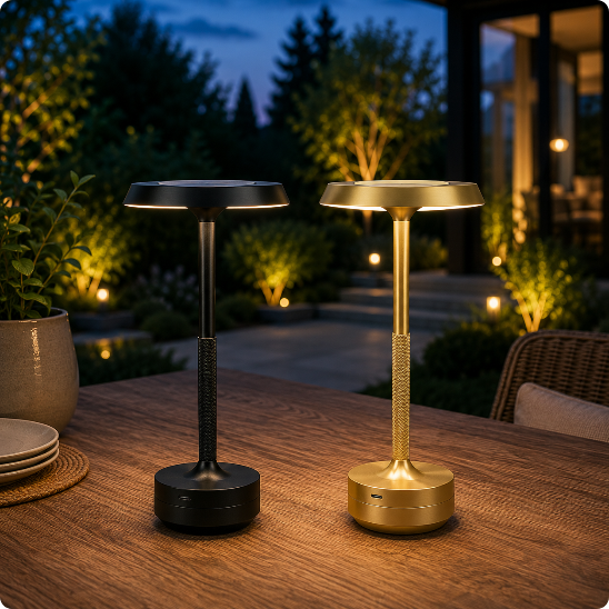 lampe de table sans fil disponible en 2 couleurs