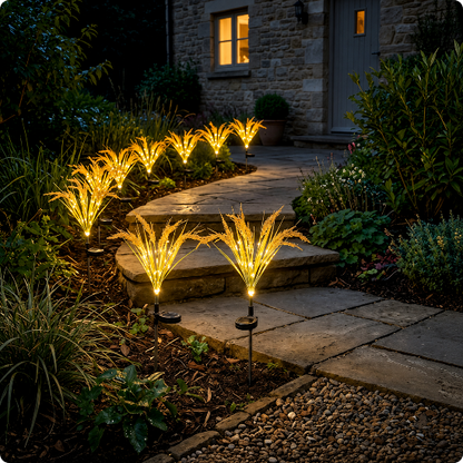 Lampe pour jardin solaire Epi de blé décorant une allée