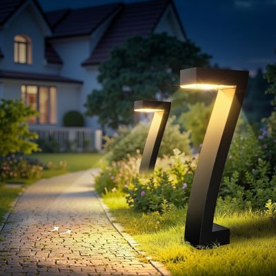 Lampe solaire exterieur | EcoLumina - Jardin d'Illuminé