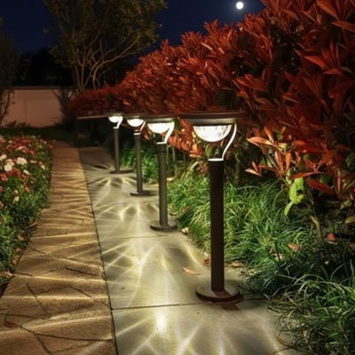 Lampe solaire exterieur | EcoLux - Jardin d'Illuminé