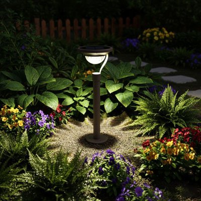Lampe solaire exterieur | EcoLux - Jardin d'Illuminé