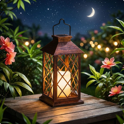 lanterne LumiFlair posée sur une table