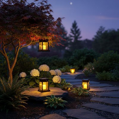 Lanterne solaire | Éco - Lumina - Jardin d'Illuminé