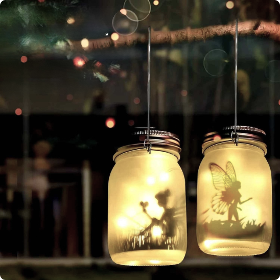 lanterne solaire extérieur Clochette Blanc chaud suspendue