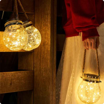 Lanterne solaire exterieur Hamal portée facilement