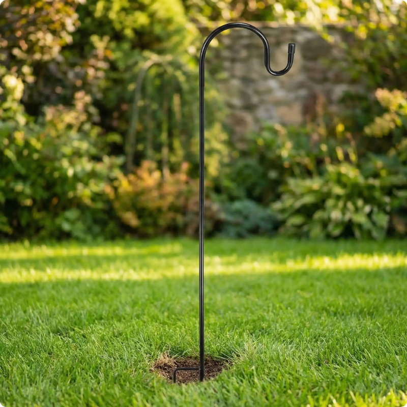 Piquet porte lanterne Crochet vu de près