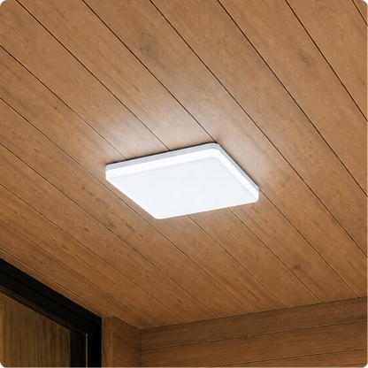Plafonnier extérieur led Nova Square vu de près