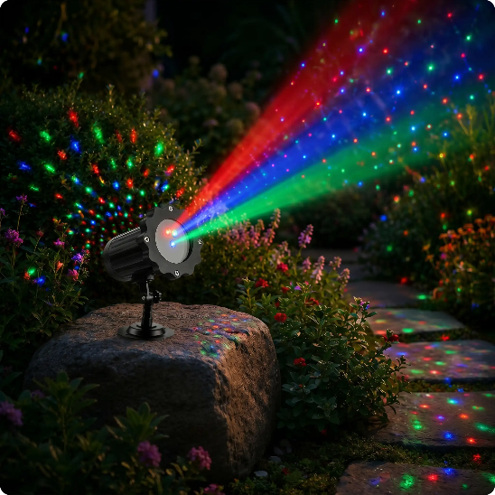 Projecteur Noel Lucioles vu de près