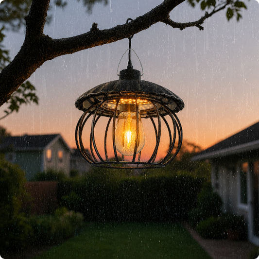 Suspension exterieure etanche AuraSolar résistant à la pluie