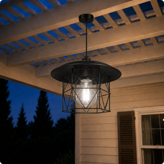 Suspension exterieure SolarPull vue de près